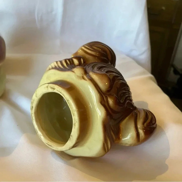 Vintage Ceramic American Bisque Bear Jar - Picture 5 of 6